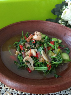 Foto resep Tumis Selada Air Pete Udang