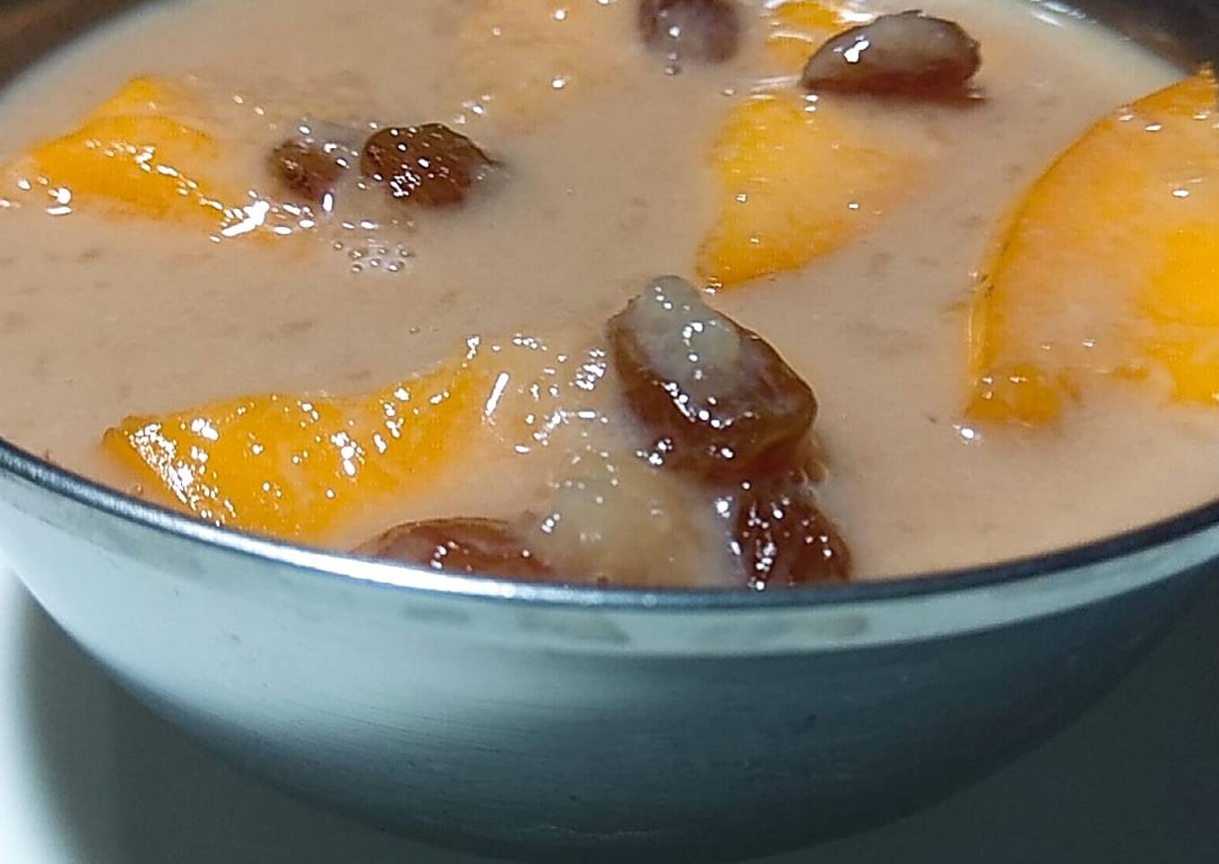 Chocolate mango custard payasam