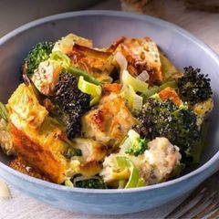 A picture of Broccoli and Gruyère Strata.