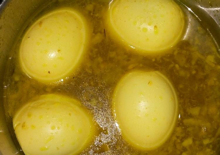 Cara Gampang Membuat Telor/Telur Ayam Kuah Kuning ala Ibu F Anti Gagal