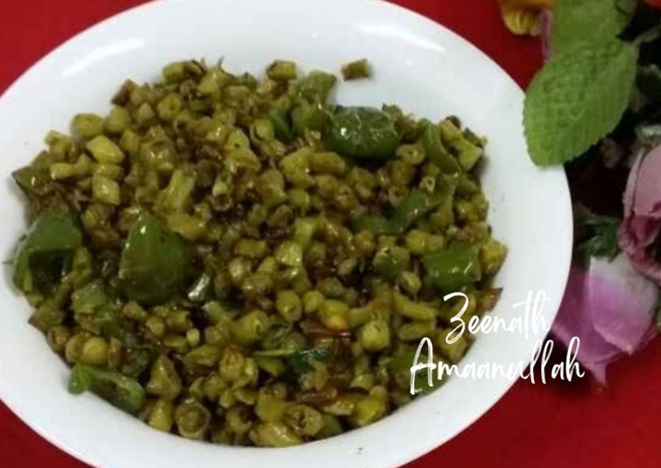 French Beans and Bell Pepper Roast