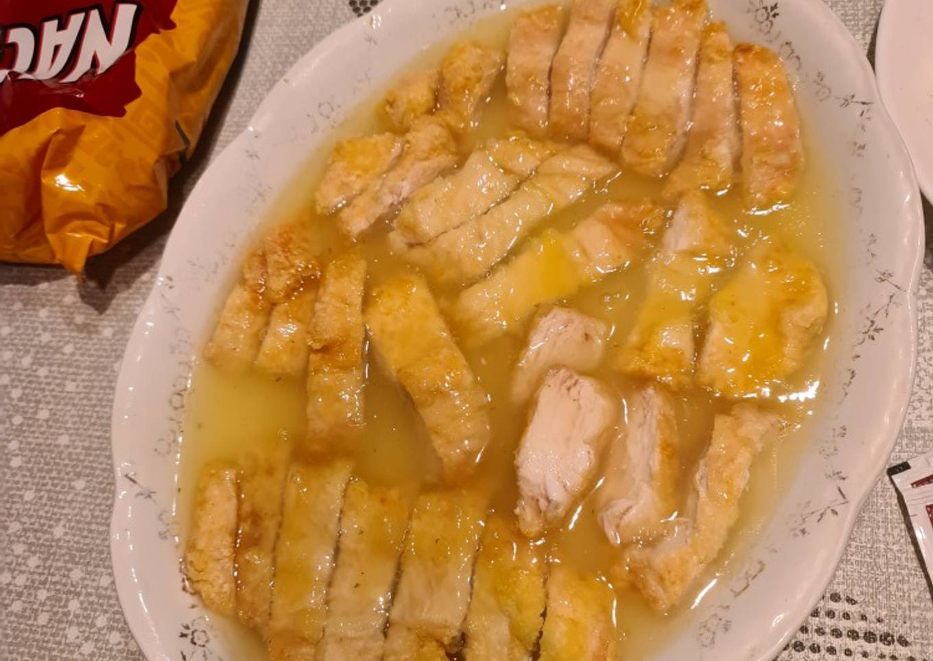 Pollo al limón estilo chino