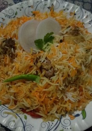 A picture of Beef Biryani.