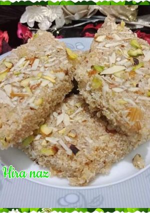 A picture of Suji ki tikkiya (Semolina Sweet Dish).