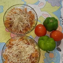 A picture of Veg Macaroni in Red Sauce.