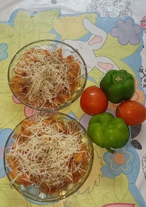 A picture of Veg Macaroni in Red Sauce.