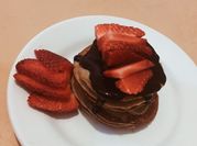 Una foto de pancakes de proteína