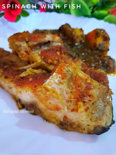 A picture of Spinach with Fish.
