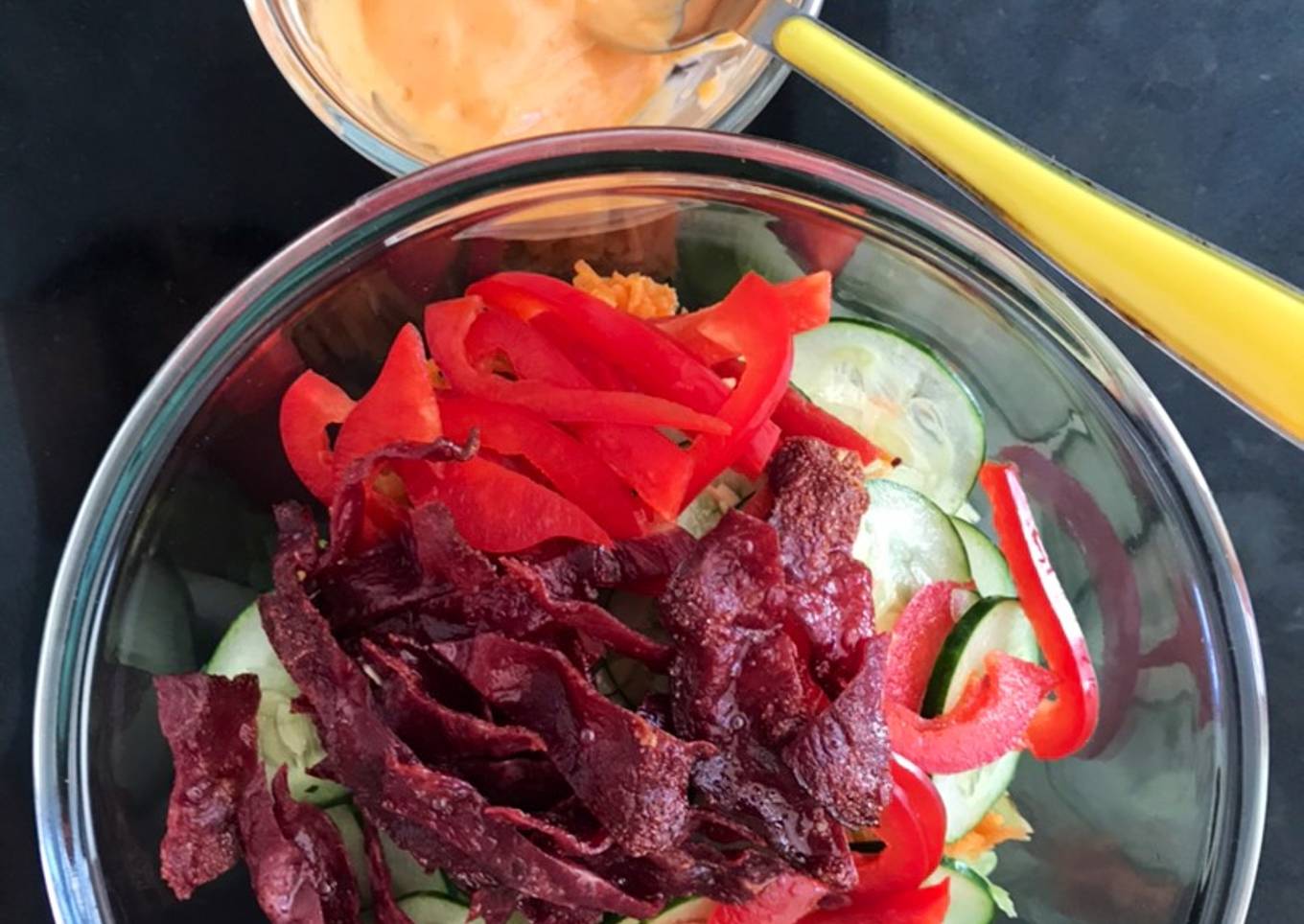 Salad Sayur dengan Bacon