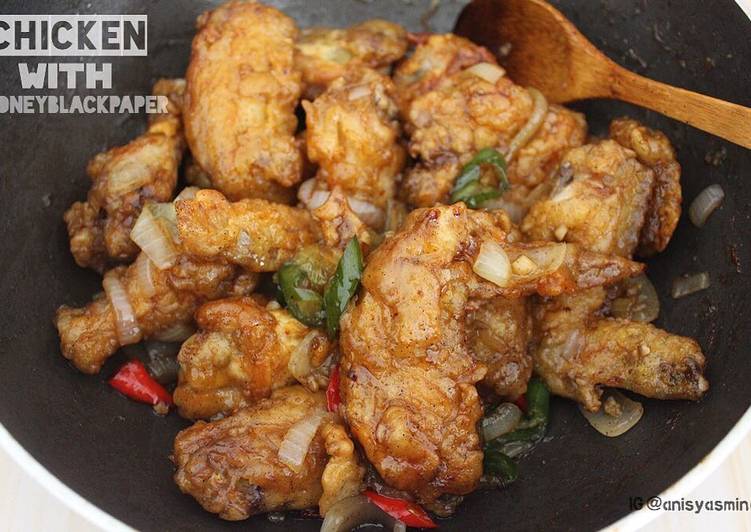Ayam Saus Madu with Blackpaper