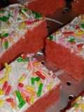 Cake merah sederhana