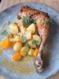 Poulet au paprika fumé et légumes rôtis