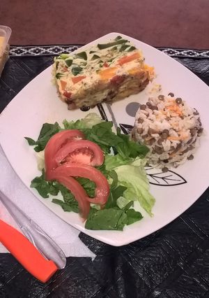 Una foto de Budin de zapallitos y calabaza