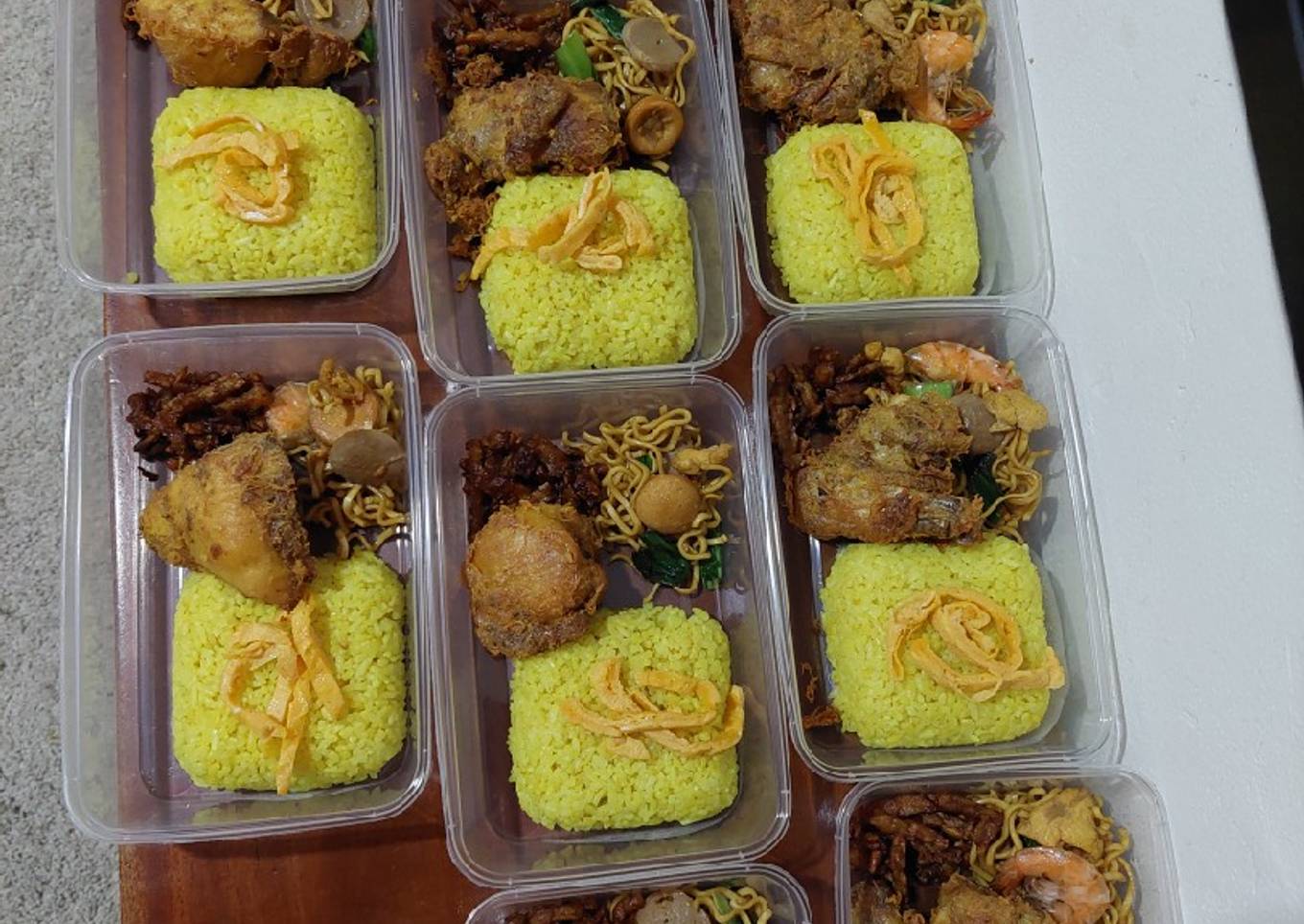 Nasi kuning rice cooker