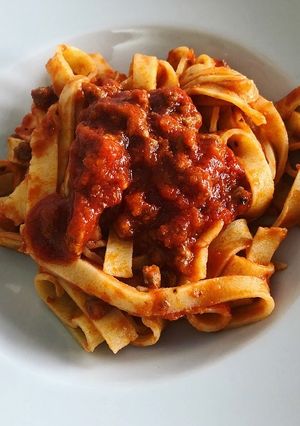 A picture of Tagliatelle al Ragù.