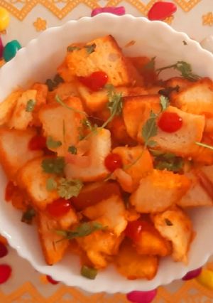 A picture of Bread poha.