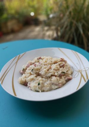 Une photo de Risotto au fromage frais