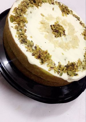 صورة لوصفة كيكه الفستق