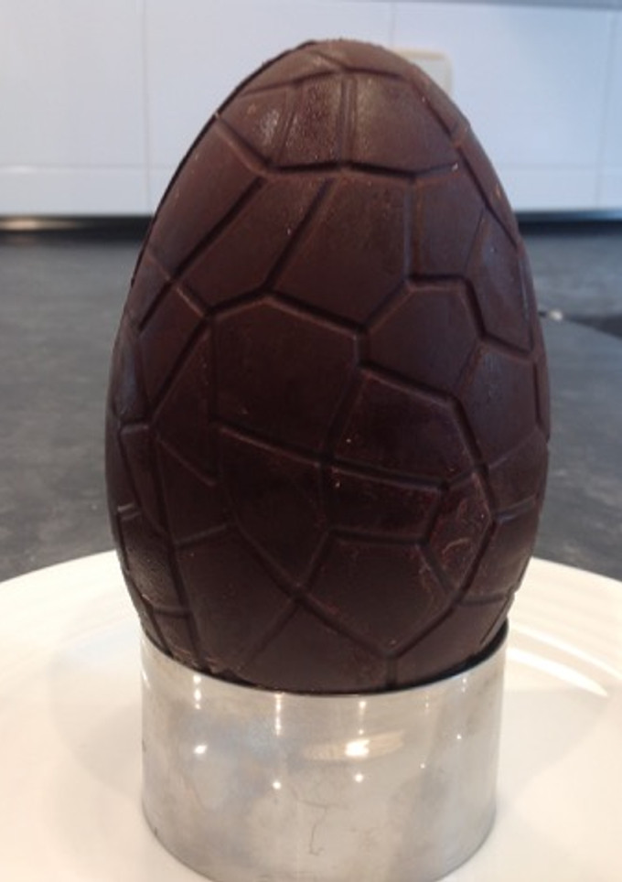 Una foto de Huevos de Pascua de chocolate sin azúcar