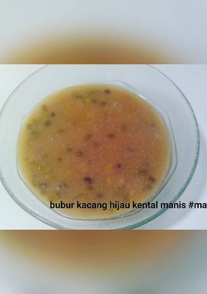 Foto resep Bubur kacang hijau kental manis