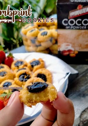 Foto resep Thumbprint Choco Cheese Cookies