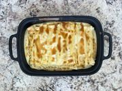 Una foto de canelones de pato