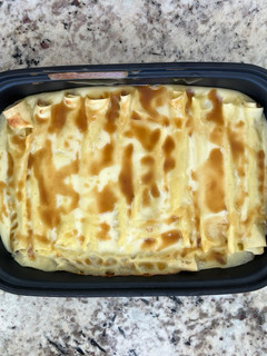 Una foto de Canelones de pato con cremoso de patata