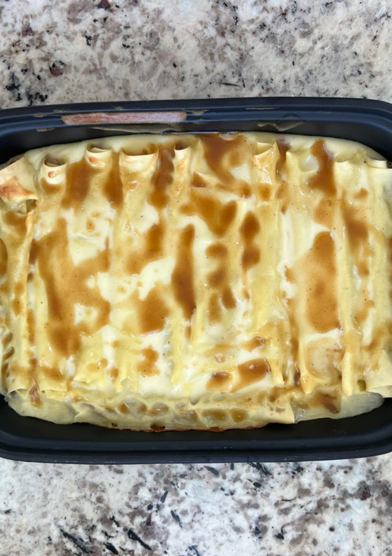 Una foto de Canelones de pato con cremoso de patata