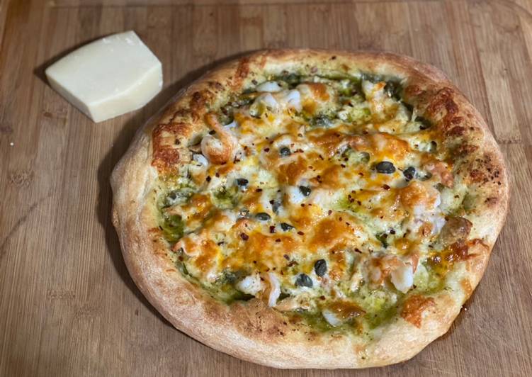Recipe of Perfect Seafood Pizza
