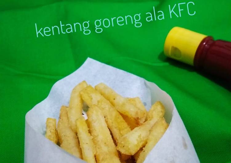 Kentang goreng ala KFC #seninsemangat