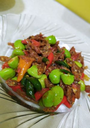 Foto resep 2. Sambel goreng teri pete