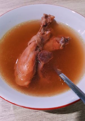Foto resep Sup Ayam Angkak / Ayam Merah Simpel
