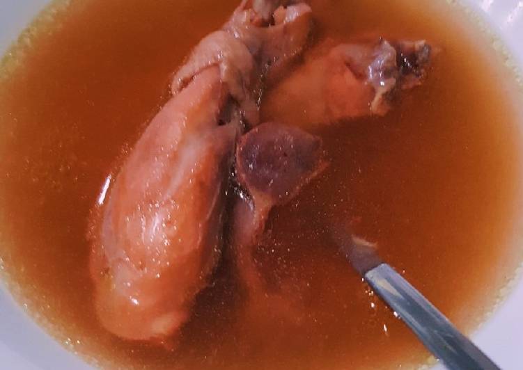 Sup Ayam Angkak / Ayam Merah Simpel
