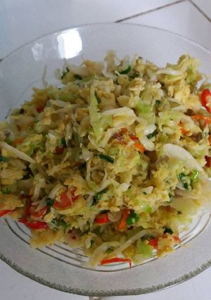 Foto resep Tumis kol telur
