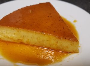 Una foto de Flan de calabaza