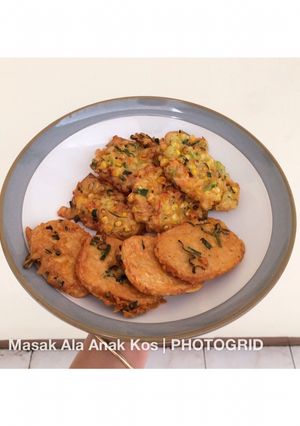 Foto resep Bakwan Jagung & Tempe Goreng Tepung