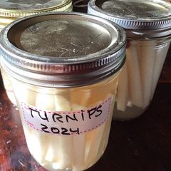 A picture of California Farm Pickled Turnip Sticks.
