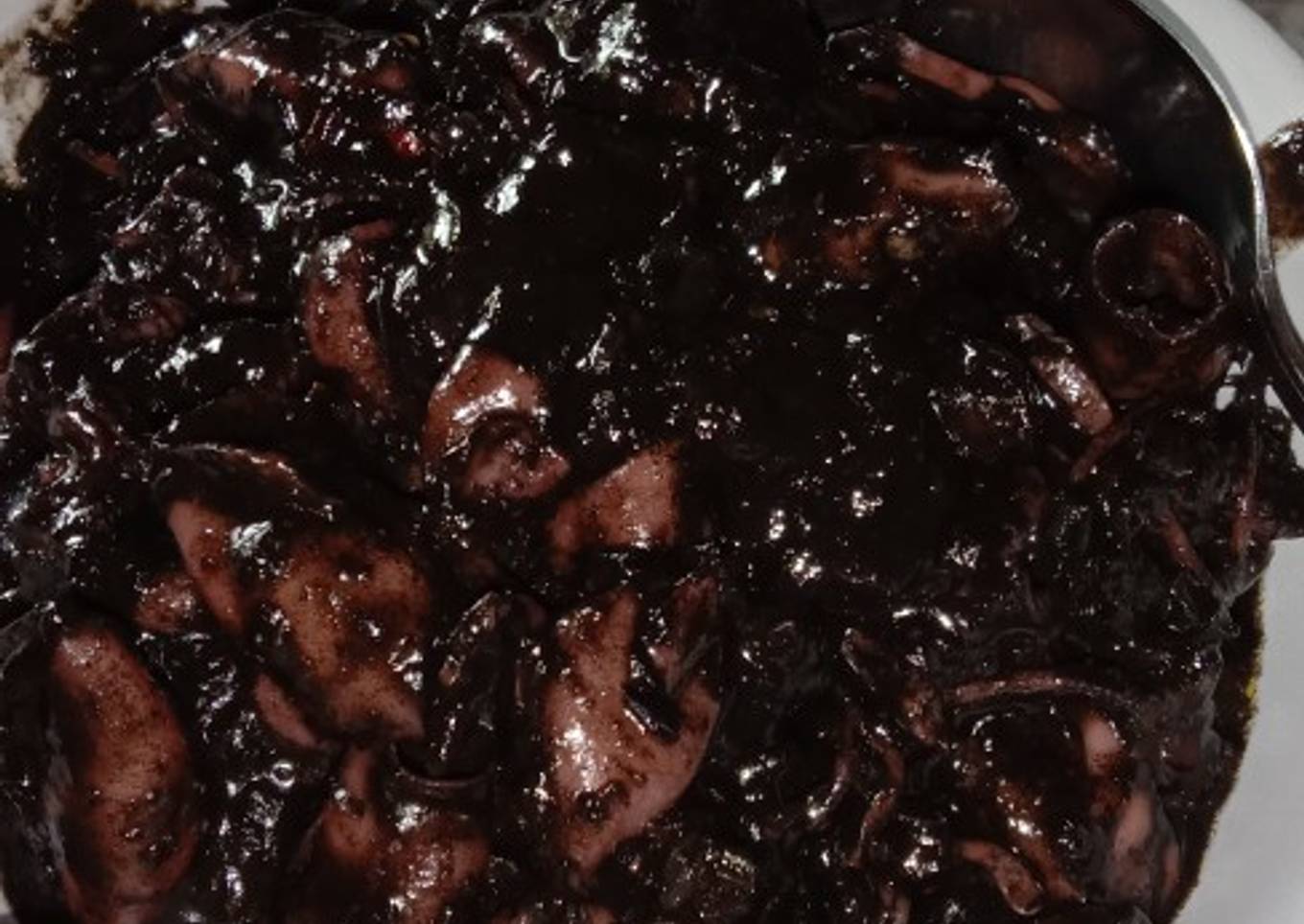 Cumi hitam agak pedas