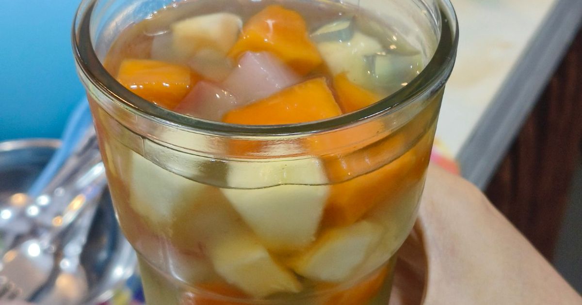 Resep Es Cocktail Pepaya & Blewah🍹