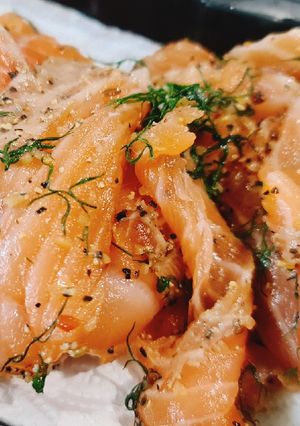 รูปของ Salmon gravlax