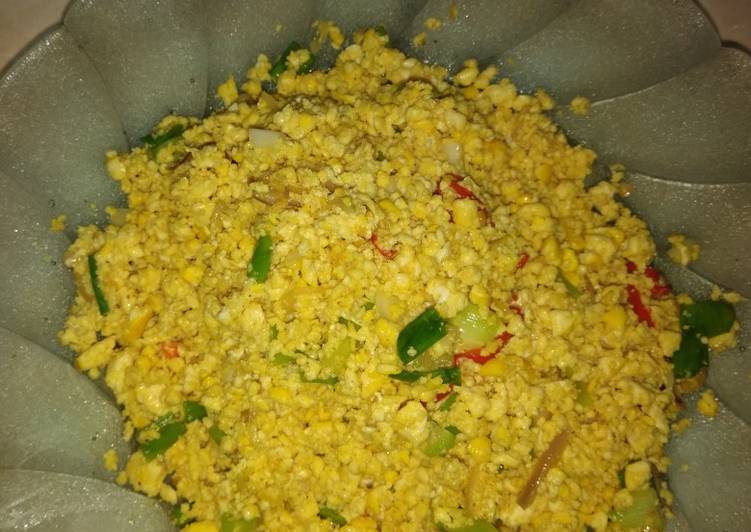 Tahu Telur sederhana