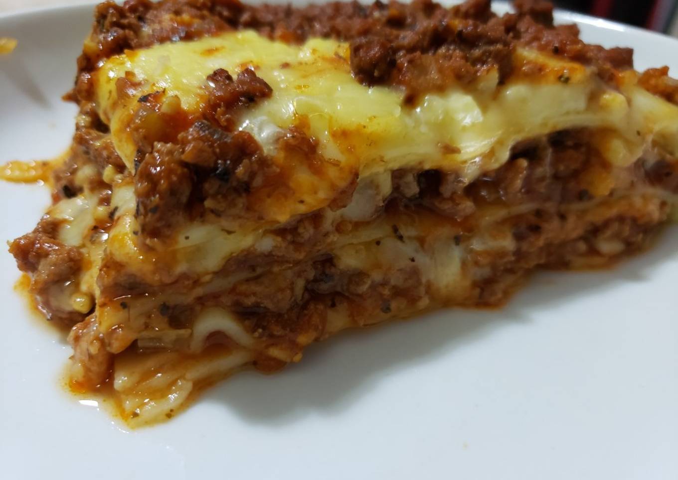 Lasagna a la boloñesa