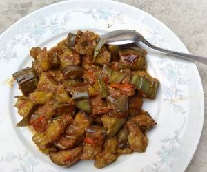 Ini Caranya Terong kecap pedas Gurih Mantul