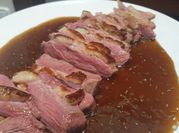 Una foto de salsa para magret de pato