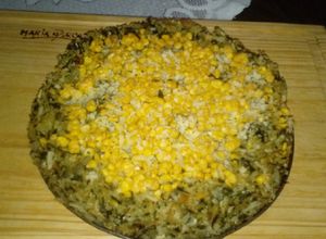 Una foto de Pastel de arroz, acelga y choclo