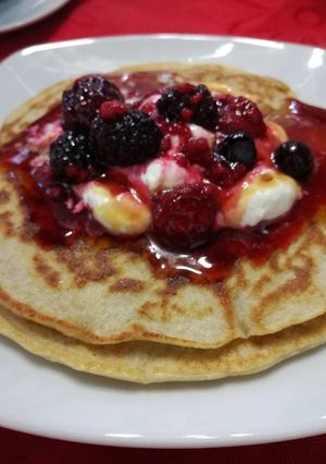 Una foto de Pancakes de avena
