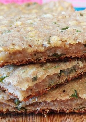 Una foto de Fainá integral de rúcula y queso 😋