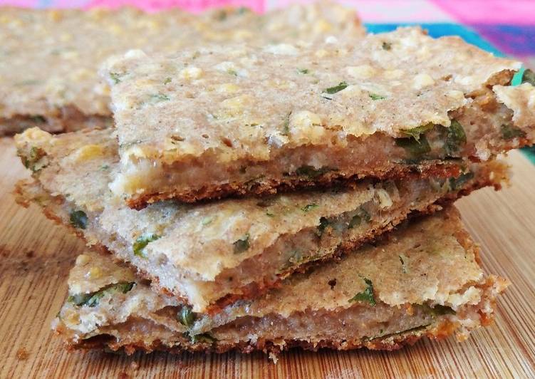 Fainá integral de rúcula y queso 😋