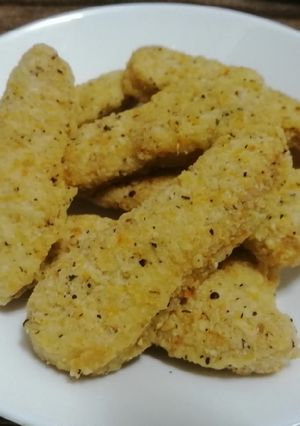 A picture of Air-Fried Lemon Chicken Strips.