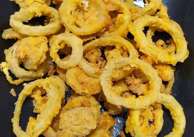 Resep Onion Ring (Bawang Bombay) Tepung Sajiku/Kobe Simple 👩‍🍳 Oleh ...